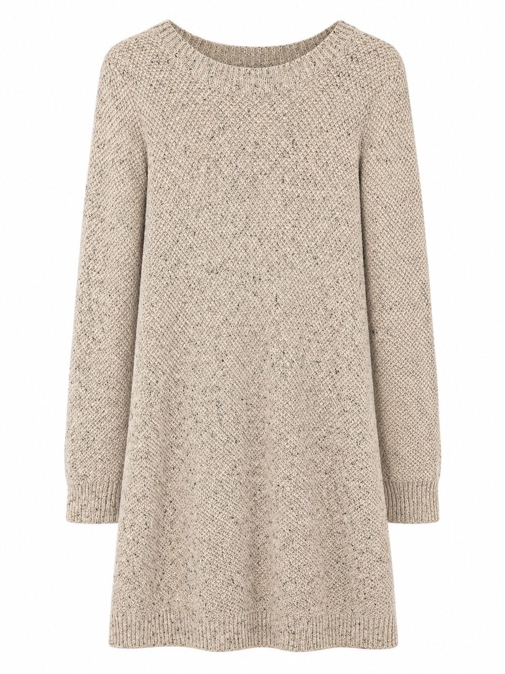 Madewell Donegal Gray Merino Wool Button-Back Sweater Dress Size L